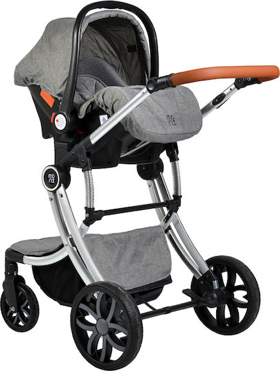 Cangaroo Polly Verstellbar 2 in 1 Baby Kinderwagen Geeignet für Neugeborene Gray
