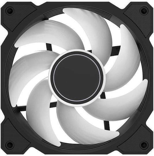Darkflash DR08 Gehäuselüfter 120mm (1600rpm / 59,1cfm) mit RGB-Beleuchtung und Verbindung 4-Pin PWM