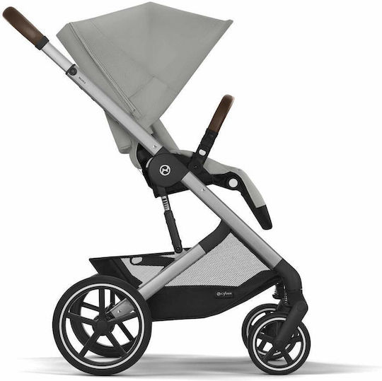 Cybex Balios S LUX Ρυθμιζόμενο Καρότσι Μωρού Kατάλληλο για Nεογέννητο Stone Grey 11.7kg