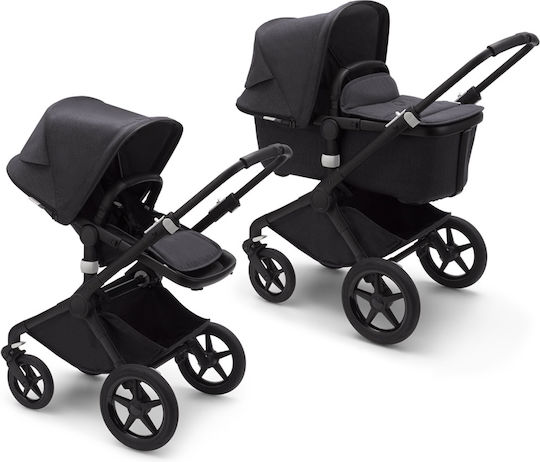 Bugaboo Комбинирана количка Fox 2 Mineral Complete Бебешка количка 2 в 1 Сив