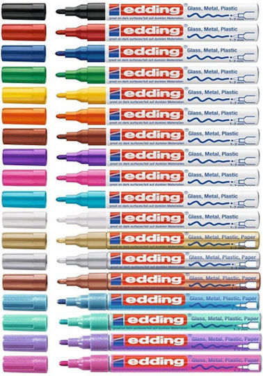 Edding 751 Ανεξίτηλος Μαρκαδόρος Καφέ 2mm