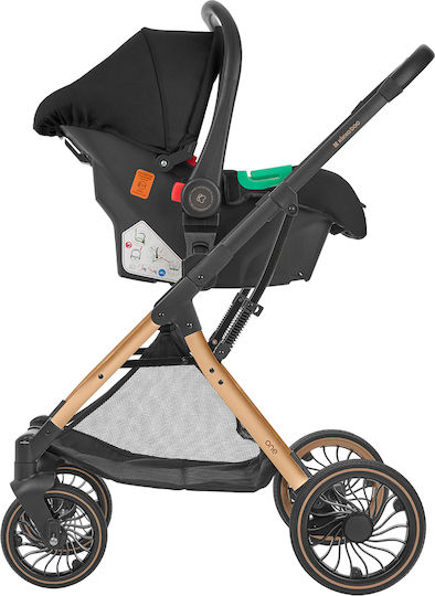 One Verstellbar 3 in 1 Baby Kinderwagen Geeignet für Neugeborene Black 11kg