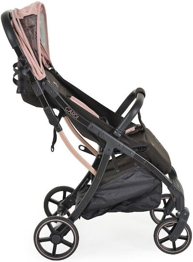 Moni Cardi Verstellbar Kinderwagen Geeignet für Neugeborene Rosa