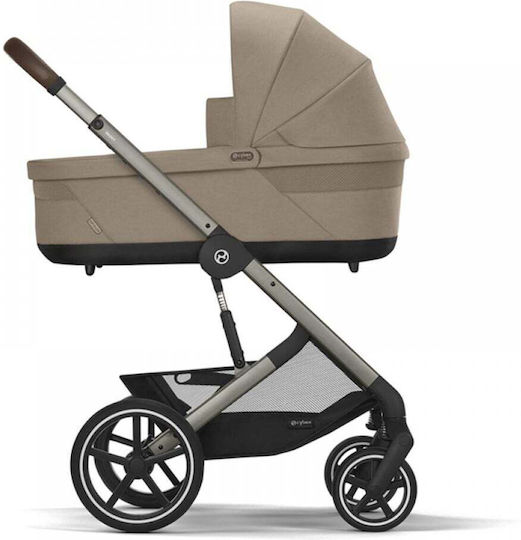 Cybex Balios S LUX Ρυθμιζόμενο Καρότσι Μωρού Kατάλληλο για Nεογέννητο Almond Beige 11.7kg