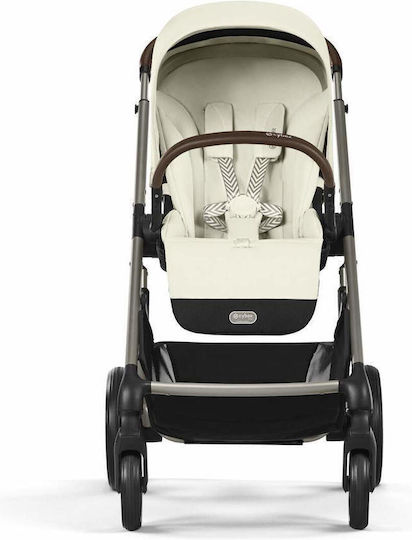 Cybex Balios S Lux Ρυθμιζόμενο Καρότσι Μωρού Kατάλληλο για Nεογέννητο Seashell Beige 11.7kg