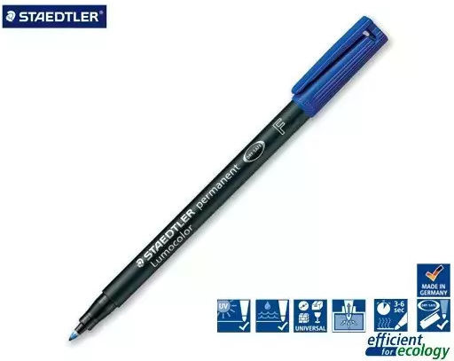 Staedtler Lumocolor Markere Permanente Albastru 10buc