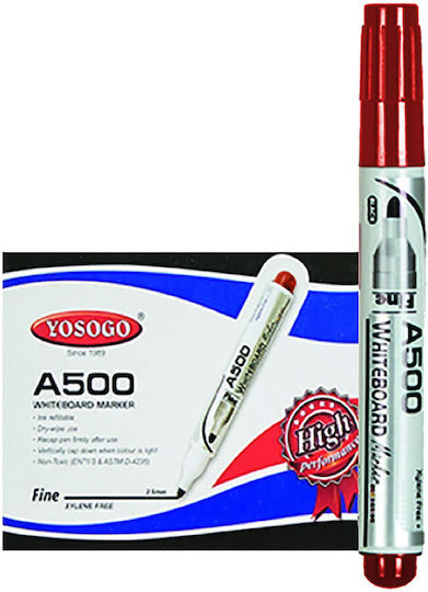 Justnote Yosogo Whiteboard Marker 2.5mm Red