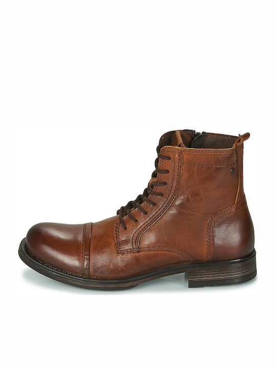 Leather Boots Cognac