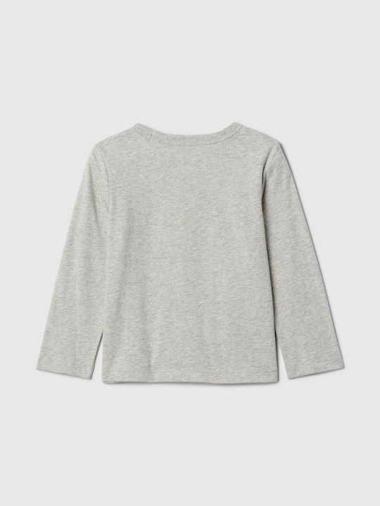 GAP Children's Blouse Long Sleeve Light Heather Grey