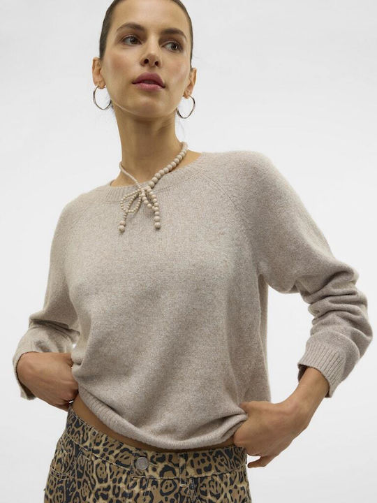 Damen Langarm Pullover Silver Mink