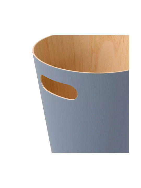 Umbra Ξύλινο Καλάθι Αχρήστων 7.5lt Μπλε 23x23x28cm