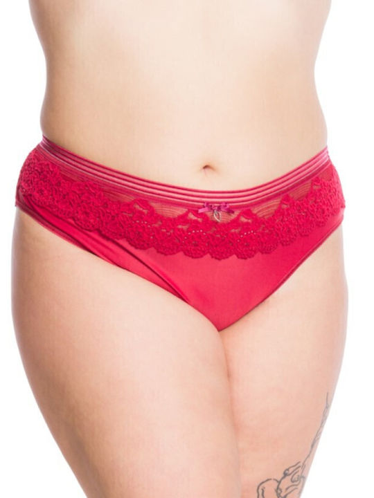 Femeie Brazilia cu Dantelă Burgundy