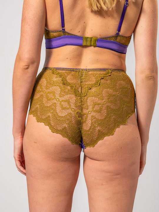 Talie înaltă Femeie Slip Violet