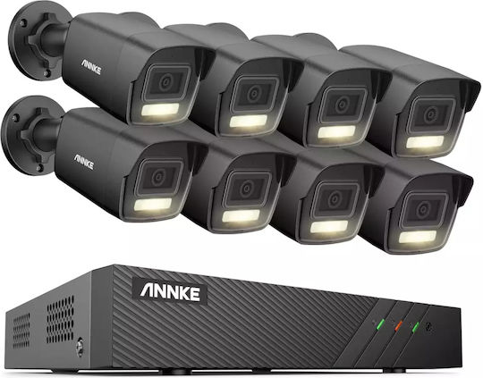 Ip Security Camera System 6mp Hd Resolution Smart Dual-light Technology 8ch 8pcs Kits-d 2t