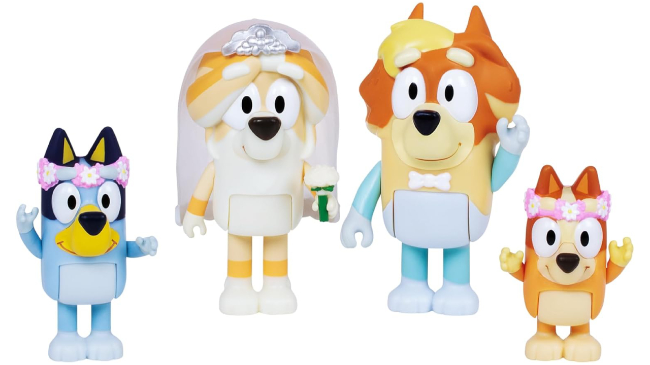 新品 bluey MOOSE社 ブルーイ ファミリー ぬいぐるみ 4個セット