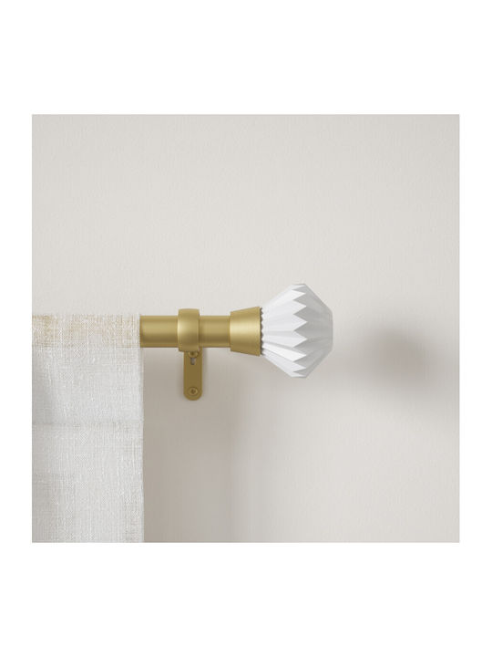 Umbra Extendable Metallic Curtain Pole Pleat Single Φ2.5mm 107-305cm Gold