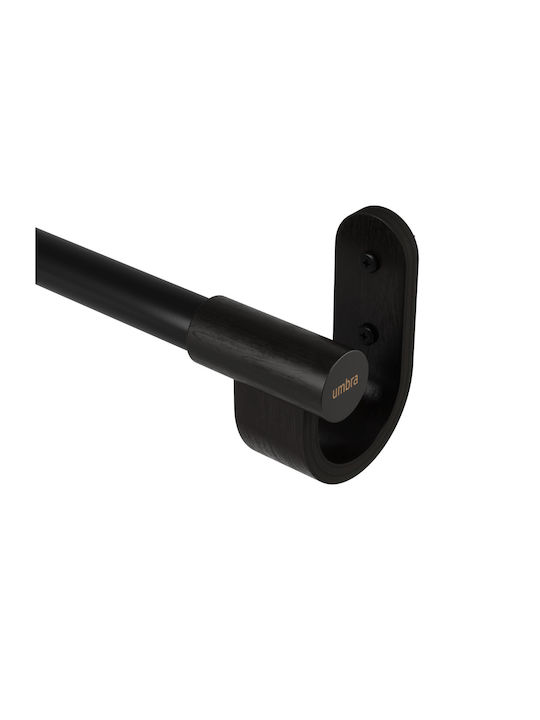 Umbra Extendable Metallic Curtain Pole Bellwood Single Ø25mm 107-305cm Matte Black