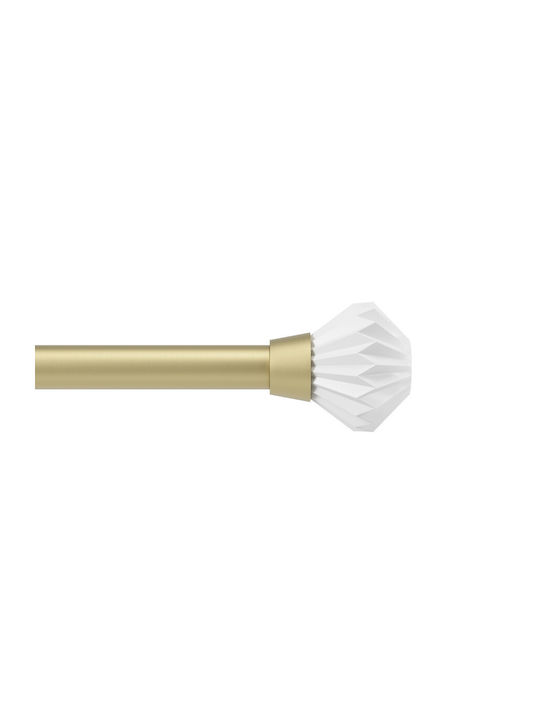 Umbra Extendable Metallic Curtain Pole Pleat Single Φ2.5mm 107-305cm Gold
