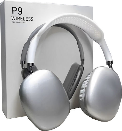 P9 Wireless Bluetooth Over Ear Headphones with 5 hours of Operation White 109343