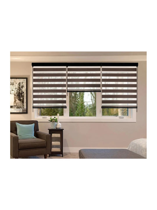 Tpster Roller Blinds Partial Blackout Brown W60xH180cm 36957