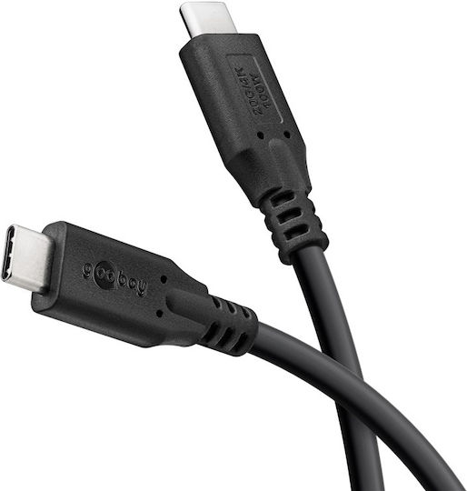 Goobay USB 4 Cable USB-C Male - USB-C 100W PD Black 1.5m 74196
