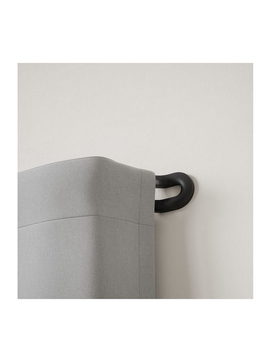Umbra Extendable Metallic Curtain Pole Midnight Double with Rod Φ19mm 107-305cm Black