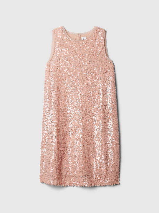 Rochie pentru Copii Fără mâneci cu Paiete Primitive Pink