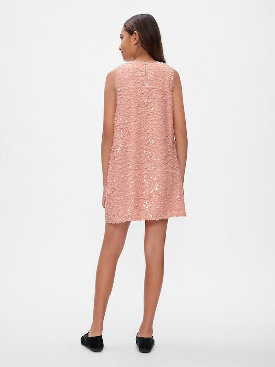 Rochie pentru Copii Fără mâneci cu Paiete Primitive Pink