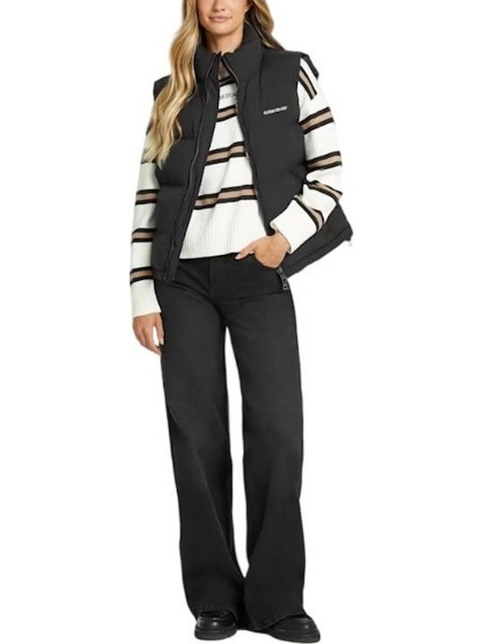 Women's Short Lifestyle Jacket for Winter Black