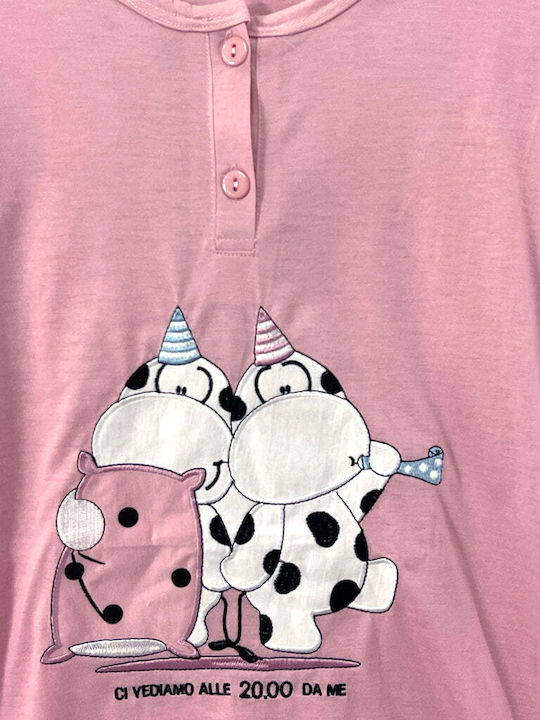 Ustyle Set Pijamale pentru Femei Pink