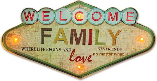 Πινακίδα Welcome Led 49x25.5cm