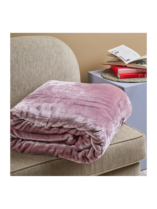 Cokitex Silk Touch Samtige Decke Übergröße 220x240cm Braun