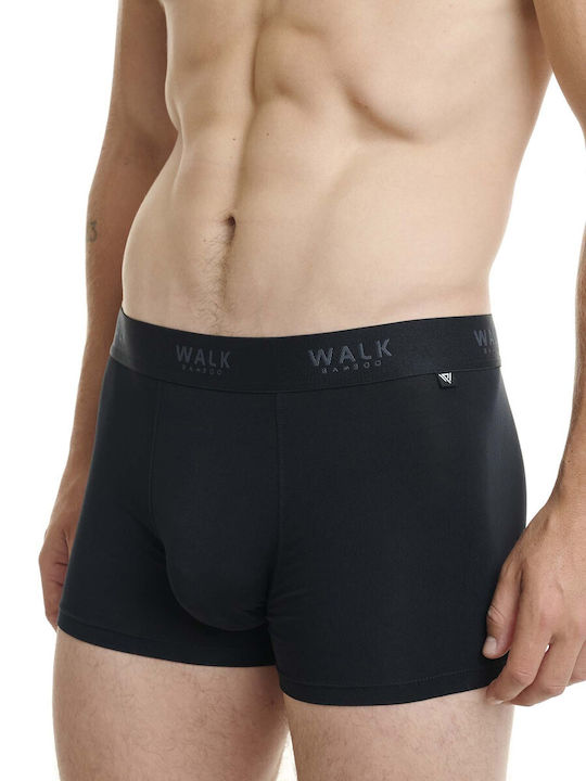 Bamboo W1770 Men's Boxer Black / Red