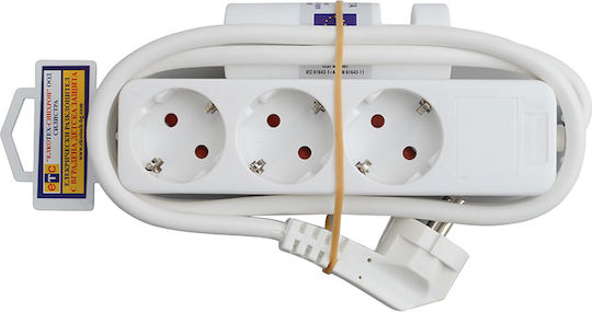 ETC Steckdosenleiste 3 Positionen mit Kabel 3m