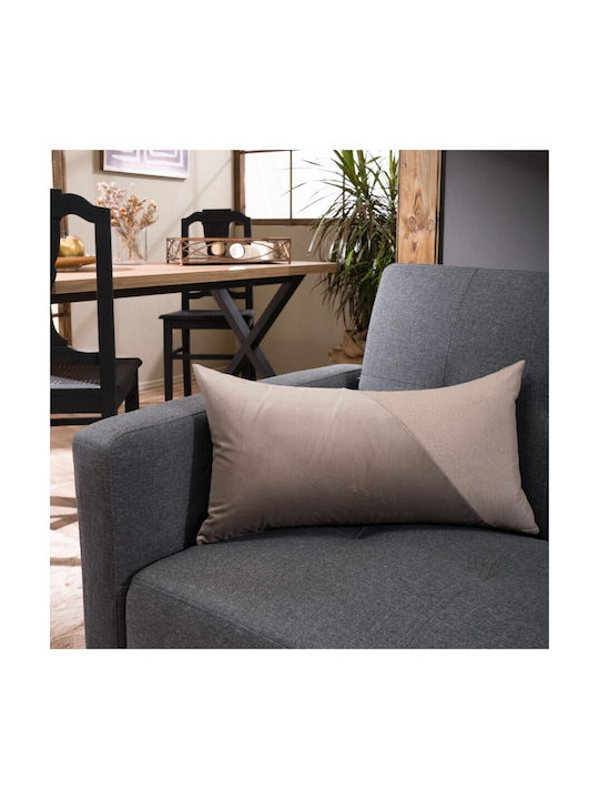 Teoran Teoran Sofa Cushion Mainus in Velvet Taupe 30x60cm