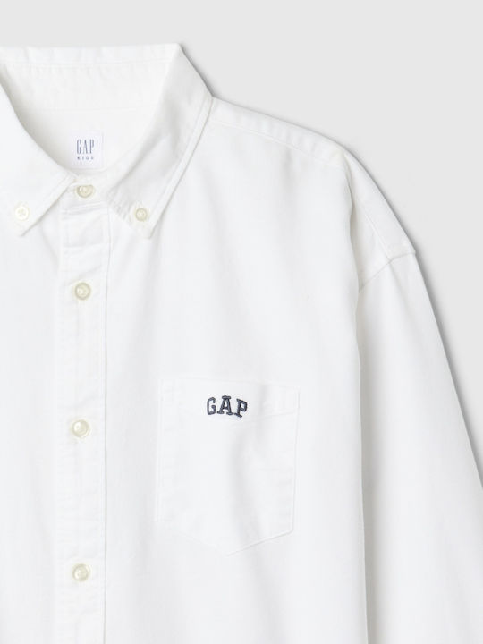 GAP Kids Shirt White Oxford