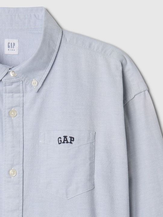 GAP Kids Shirt Gray Oxford