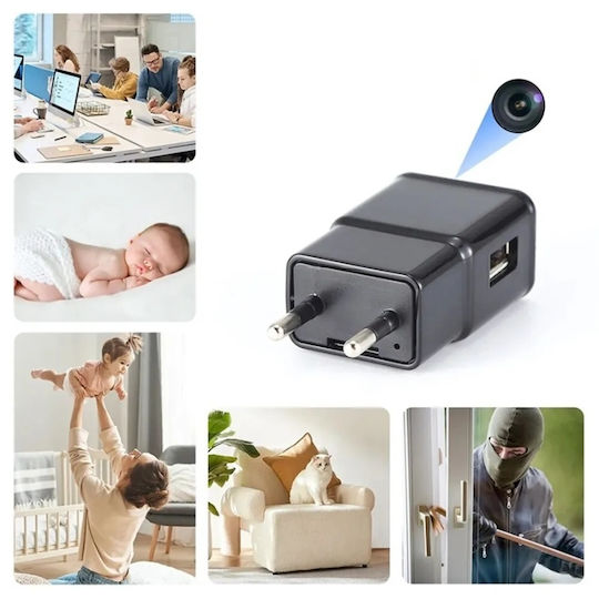 Iuni Ip1000 Spy Camera Usb Charger 16gb Wifi 4k View Audio-video P2p