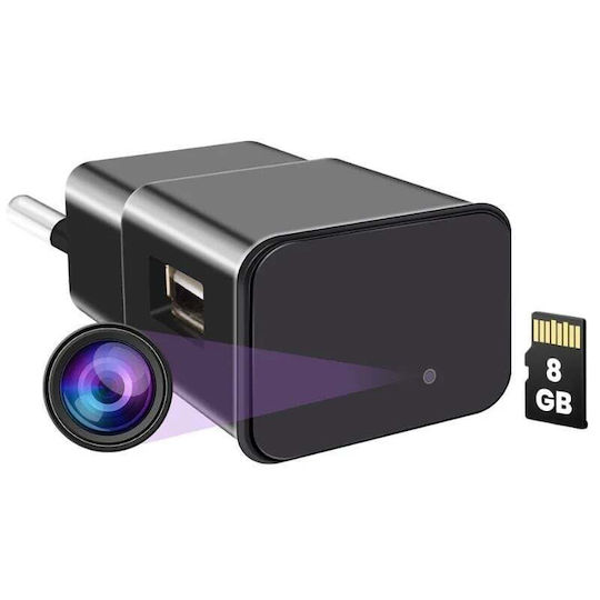 Iuni Ip1000 Spy Camera Usb Charger 8gb Wifi 4k View Audio-video P2p
