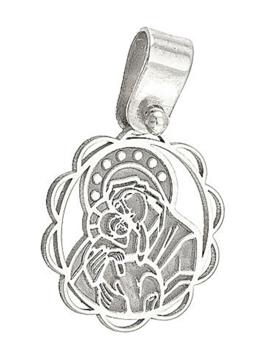 Dio Jewellery Lab Μενταγιόν με την Παναγία 40cm Ασήμι