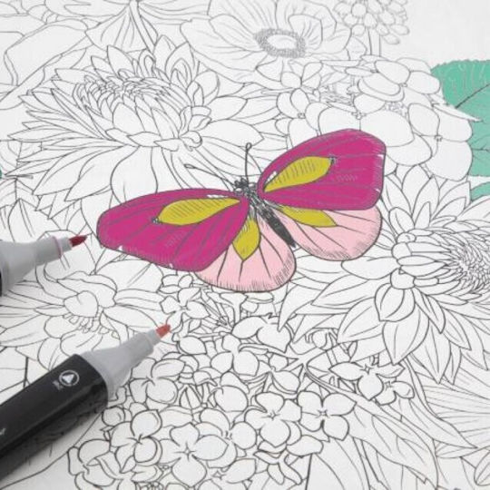 Книга за Оцветяване Против Стрес Floral