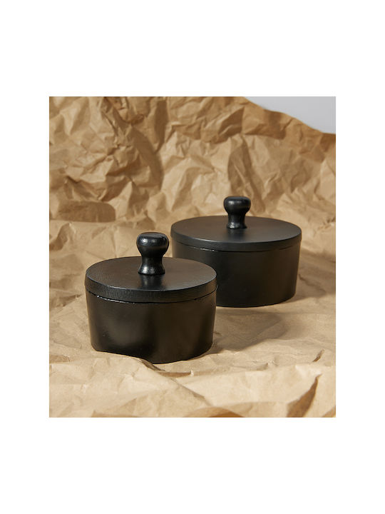 InTheBox General Use Jar with Metal Black Lid 11x10x11cm 1 Pieces