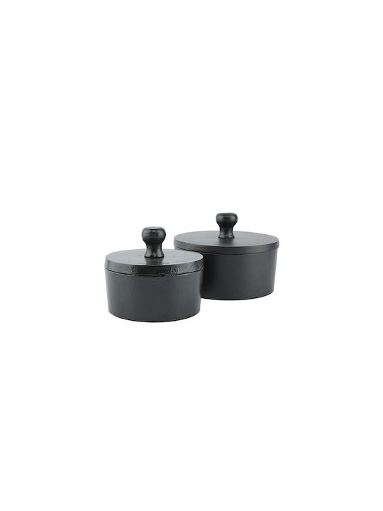 InTheBox General Use Jar with Metal Black Lid 11x10x11cm 1 Pieces