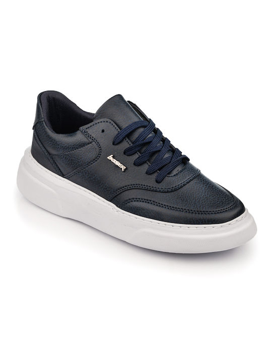 Boxer Men's Leather Casual Shoes Blue