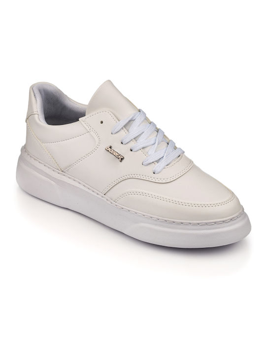 Boxer Men's Leather Casual Shoes White