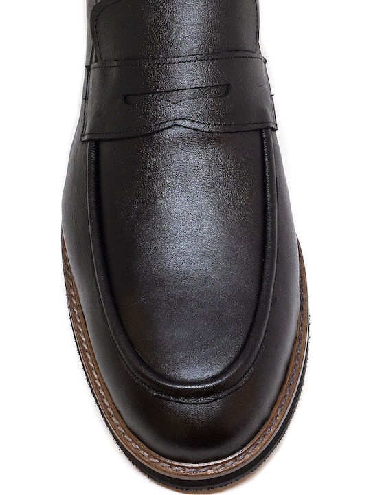 Leder Herren Freizeitschuhe Schwarz