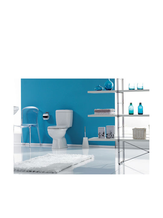 Cerastyle Lila Λεκάνη Δαπέδου με Καζανάκι με Κάλυμμα Thermoplast Soft Close και Μπιντέ Λευκή Cerastyle Lila Λεκάνη Δαπέδου με Καζανάκι με Κάλυμμα Thermoplast Soft Close και Μπιντέ Λευκή