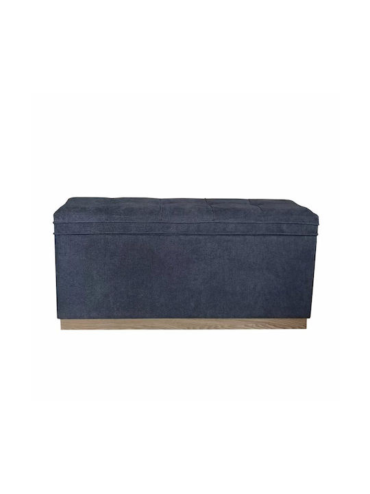 Stool Bench Stool With Storage Space Harmony Grey 100x40x48cm