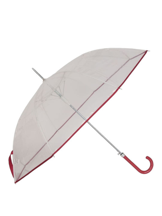 Gotta Windproof Automatic Umbrella with Walking Stick Transparent