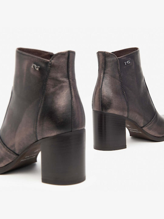 Leder Stiefeletten Damen Braun